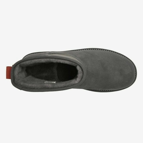 UGG Classic Mini Urban Tech WP Charcoal. Christmas Red and Charcoal - Picture 8 of 11